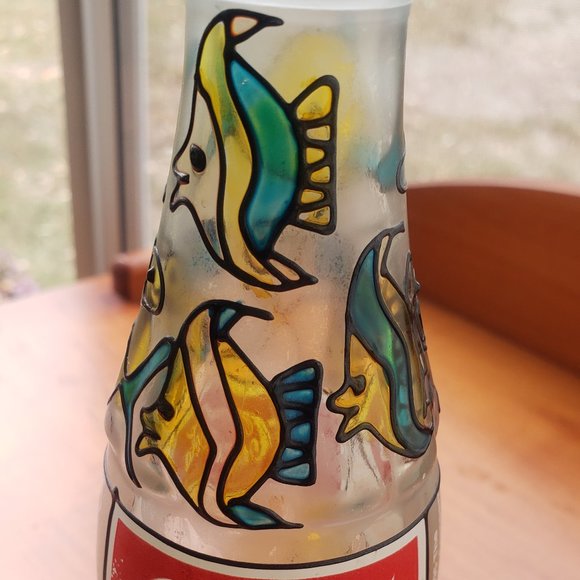 Stained Glass Coke Bottle Puerto Rico - Picture 2 of 5